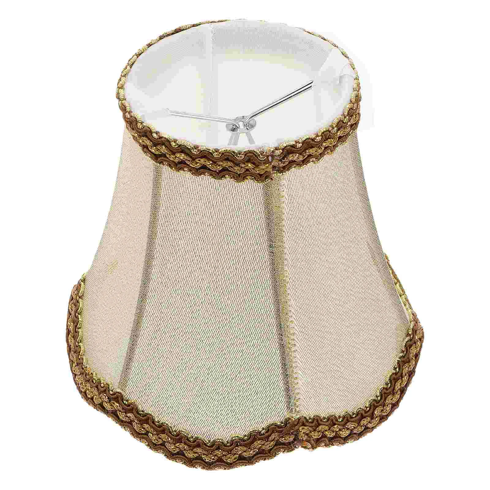 

Lamp Shade Shades Table Chandelier Lampshadecover Fabric Light Cloth Ceiling Bell European Styletassels Victorian Clipwall