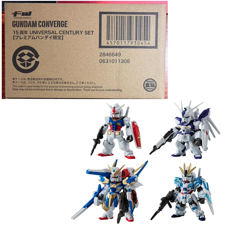 Фото Оригинальная фигурка Bandai FW Converge Core Gundam к 15-летию: мини-меха, тактический щит, аниме-игрушка, подарки для хобби (в наличии) №2