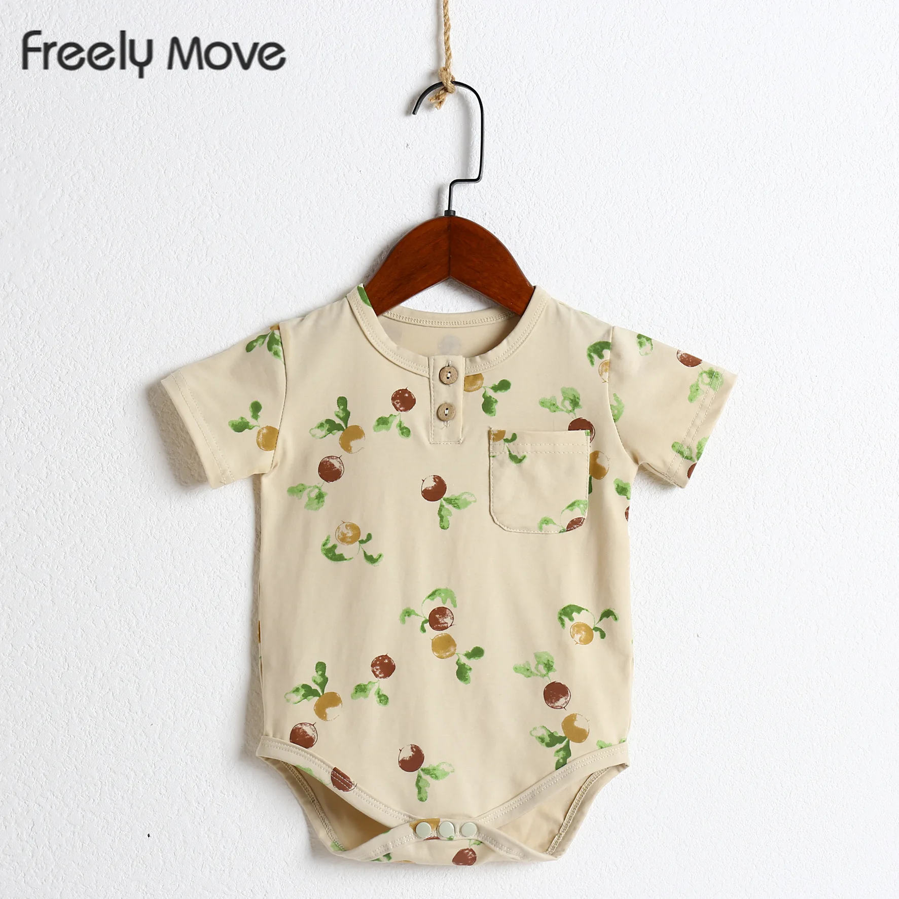 

Freely Move Summer Newborn Infant Baby Girls Romper Floral Print Infant Romper Playsuit Jumpsuit Fashion Baby Clothing