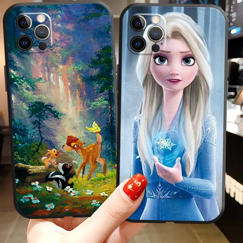 

Disney Cute Phone Cases For iPhone 11 12 Pro MAX 6S 7 8 Plus XS MAX 12 13 Mini X XR SE 2020 Funda Soft TPU Back Cover Coque