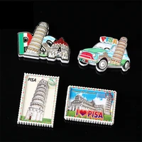 world tourism collection fridge magnet gift for friends famous scenic spots refrigerator decors leaning tower of pisa souvenir