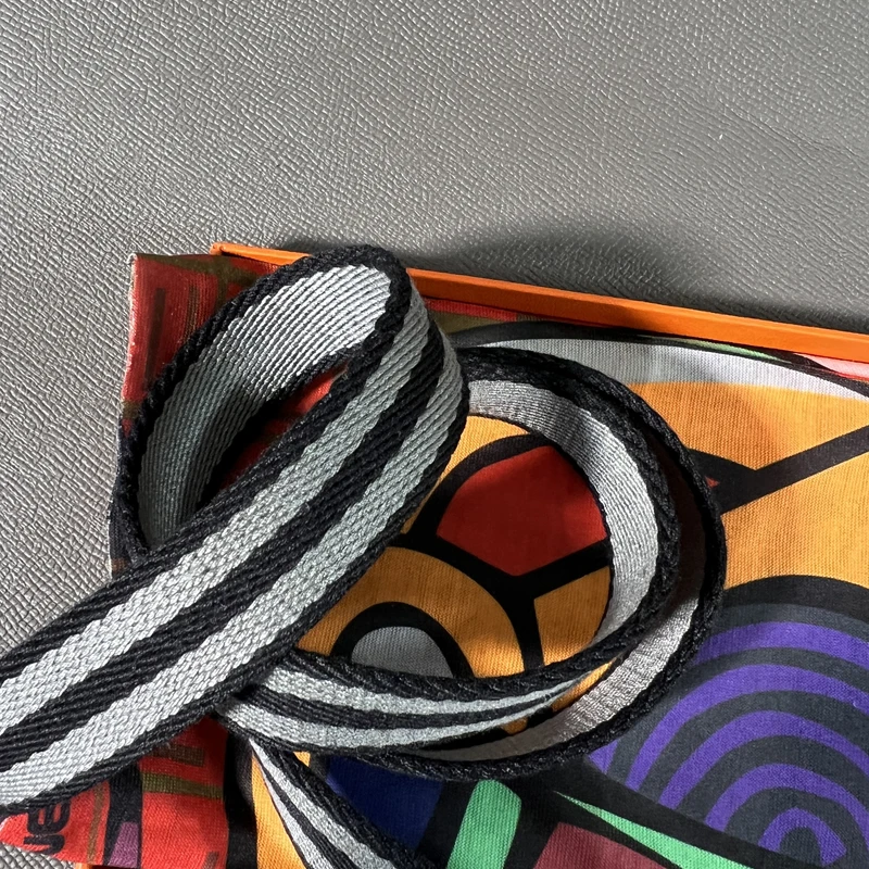 Кожаный тканый холщовый плечевой ремень шириной 2 5 см с узором Togo для сумки Evelyn