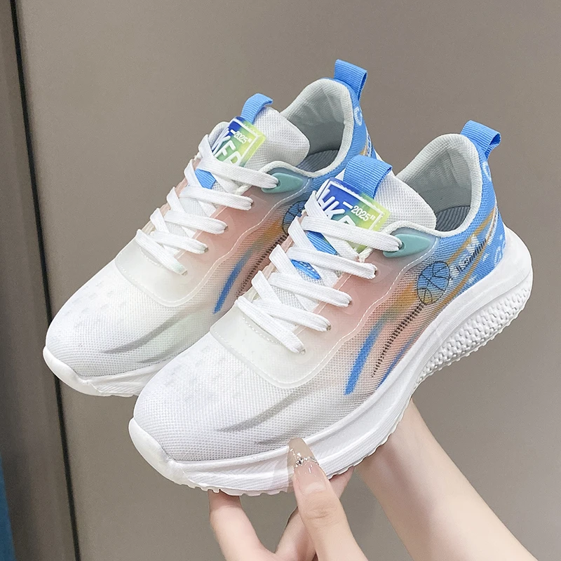 Новые стильные женские кроссовки для марафона повседневные Прогулочные девушек