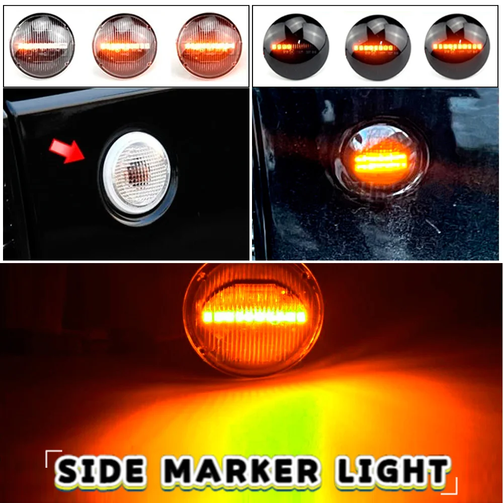 

Dynamic LED Turn Signal Side Marker Light For Land Rover Range Rover L322 2002-2012 Repeater Sequential Flasher Blinker