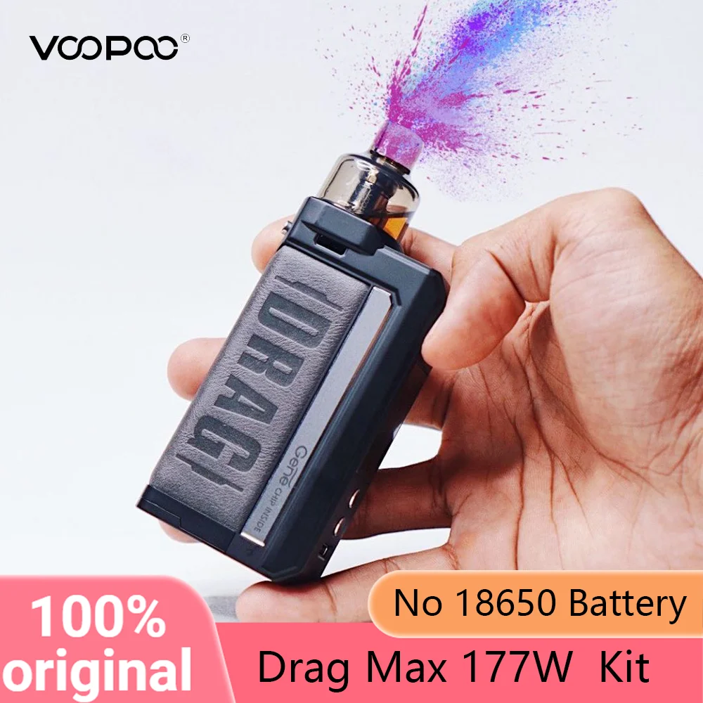 

Original VOOPOO Drag Max 177W Vape Kit 4.5ml PnP Pod VM5 VM4 Coil No 18650 Battery Electronic Cigarette Accessory Kit Atomizer