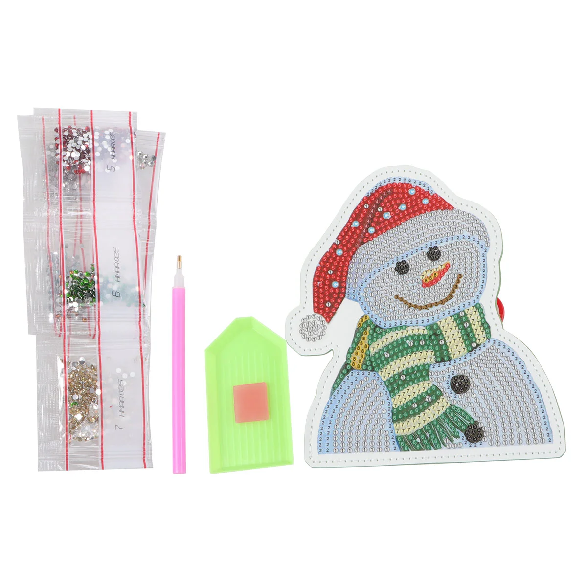 

1pc Santa Claus Painting Pendant Painting Pendant Painting Pendant for Purse Handbag