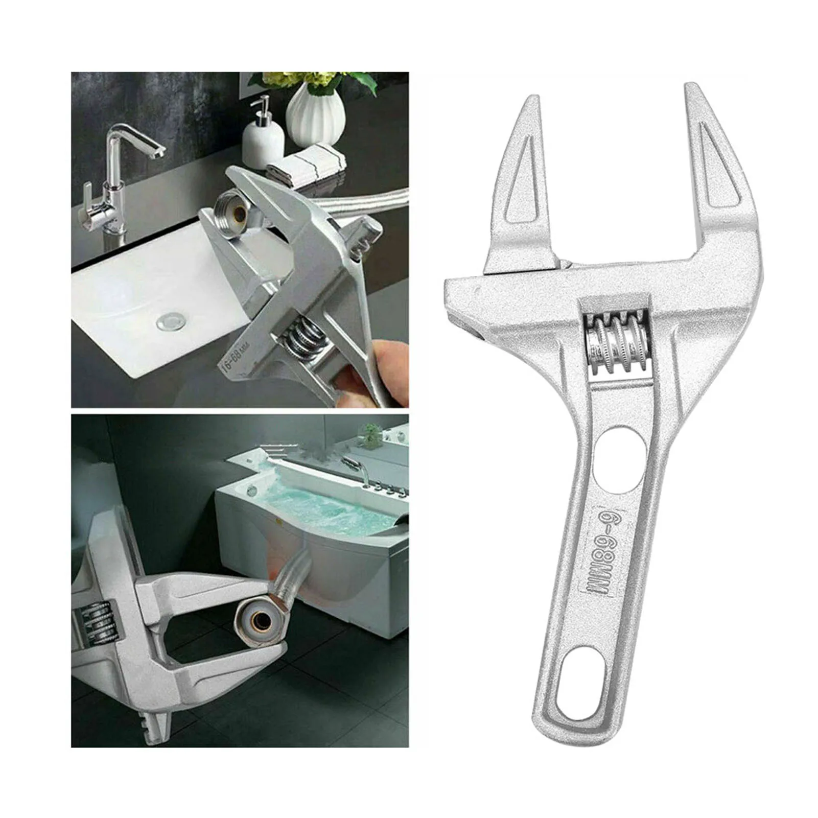 

Гаечный ключ для ванной, Многофункциональный ручной инструмент с короткой ручкой для ремонта раковины и труб