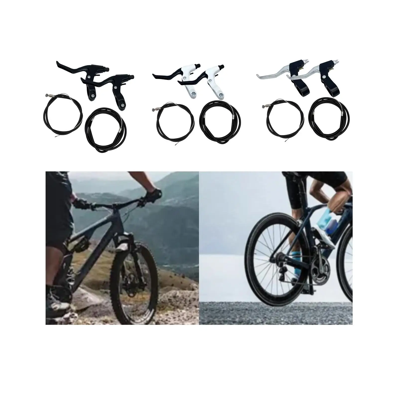2 шт. велосипедные тормозные рычаги прочная Тормозная проволока Аксессуары для