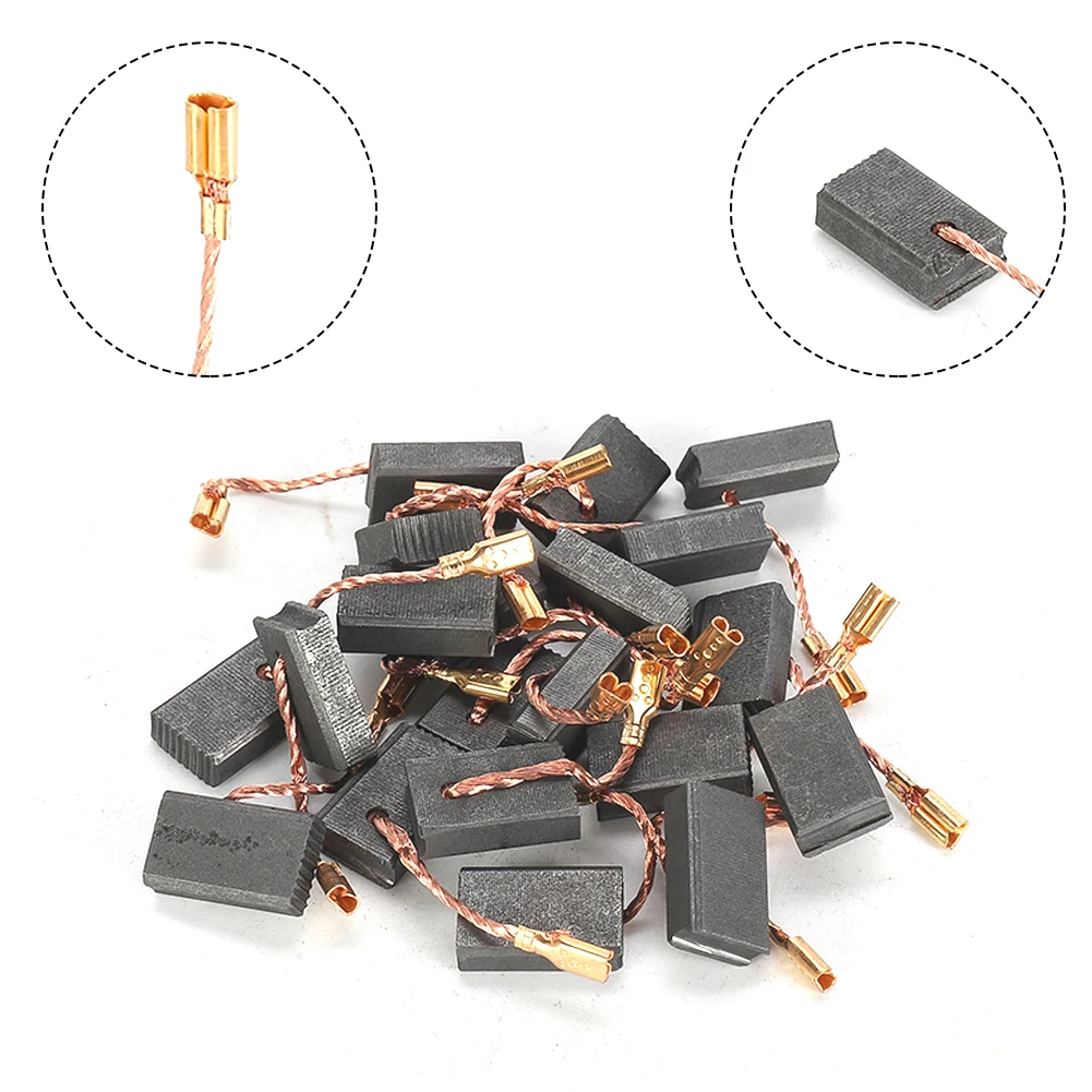 

Metal Carbon Brushes Motor Carbons Power tool parts 20Pcs 5*10*15mm Angle Grinder Carbon Carbon Brushes High quality Brand new