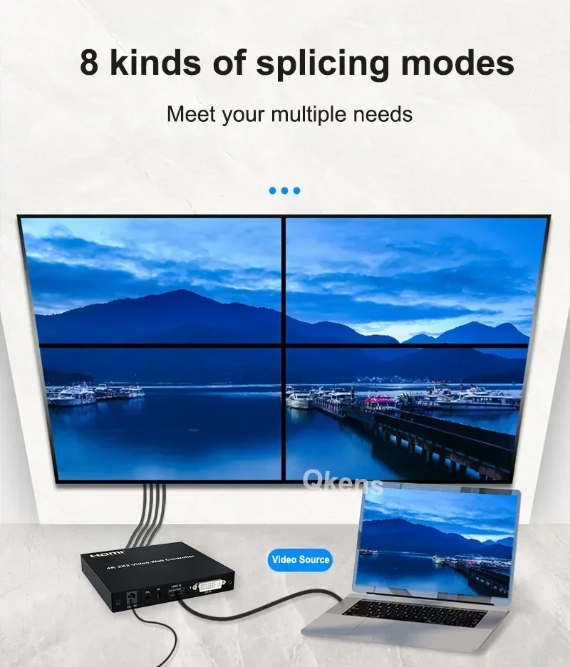 4k 2x2 HDMI настенный контроллер DVI TV процессор 1080P 60 Гц 1X2 1X4 1X3 2X1 3x1 4X1 4 шт. устройство