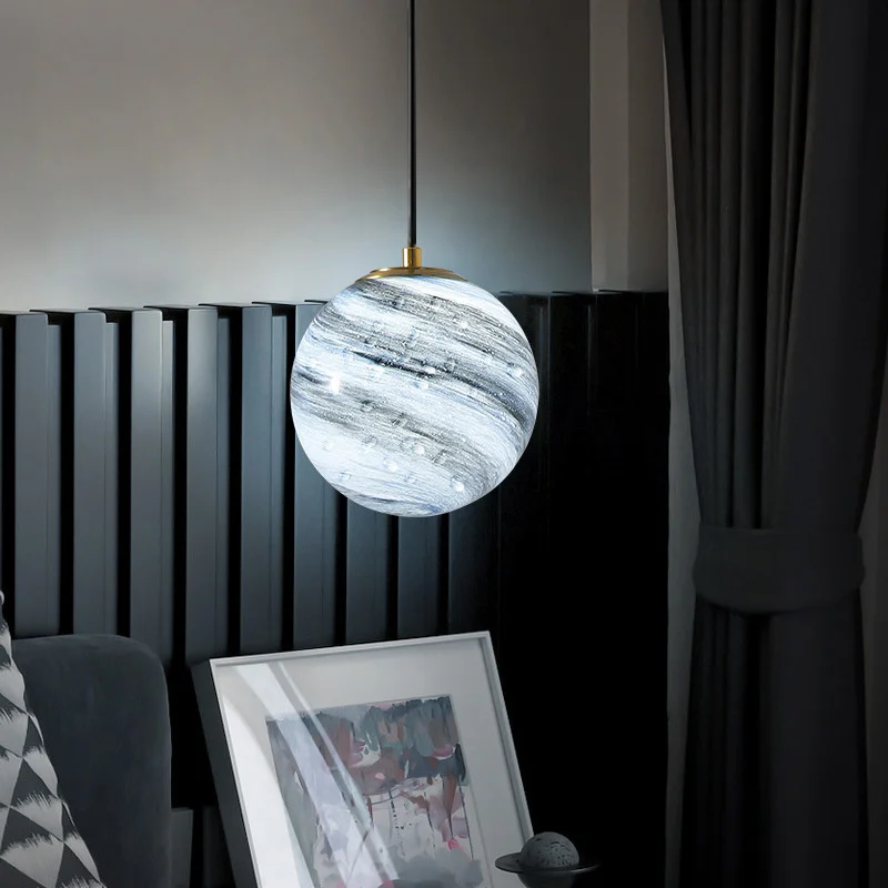 

europe vintage led glass ball scandinavian industrial lighting chandelier ceiling deco maison home deco chandeliers ceiling