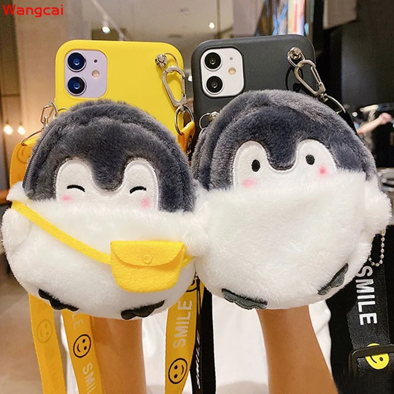 Симпатичный плюшевый Кошелек с единорогом и динозавром для Xiaomi Redmi 8A 7A 6A Pro 6 5 Plus Note