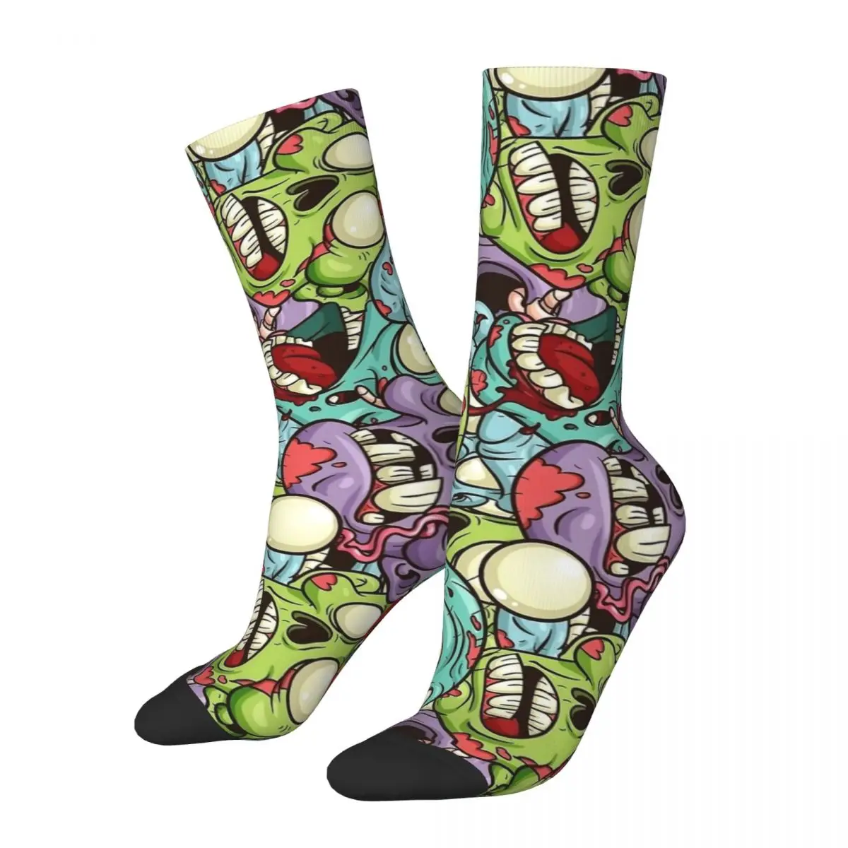 Забавные мужские и мужские носки Харадзюку цветные Масштабируемые Носки с рисунком черепа на Хэллоуин высококачественные женские носки на осень и зиму