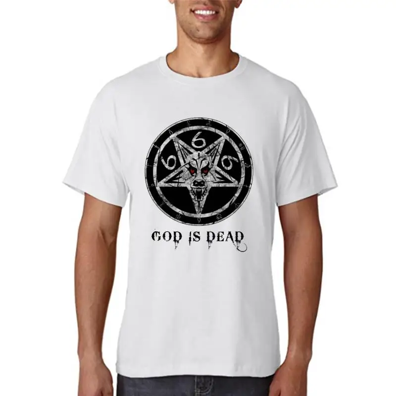 

Футболка с изображением церкви Soton God Is Deod Pentogrom 666, номер дьявола Beost, Люцифера, готическая церковь сотона, рубашка 666, рубашка