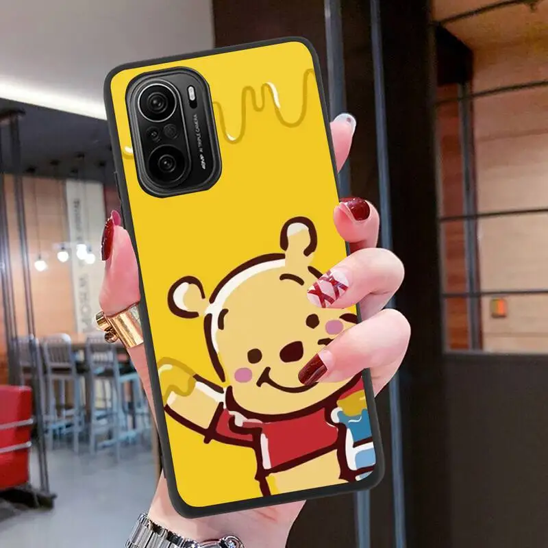 Cute Cartoon Pooh Bear Phone Case Silicone soft for Redmi 9A 8A Note 11 10 9 8 8T Redmi 9 K20 K30 K40 Pro Max
