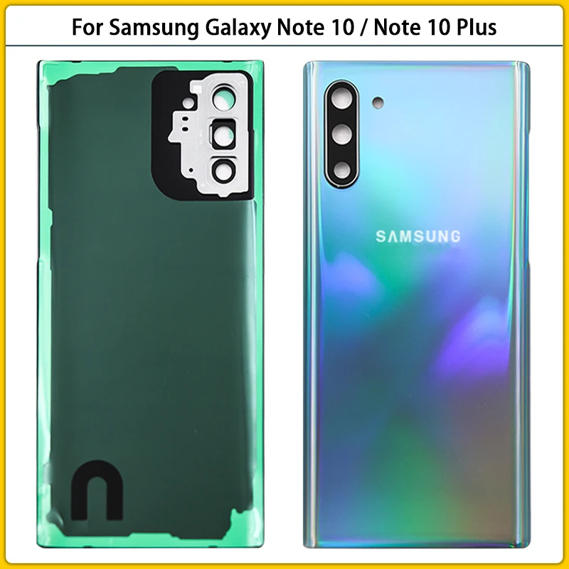 Задняя крышка батарейного отсека для Samsung Galaxy Note10 N970F Note 10 Plus N975F 3D стеклянная