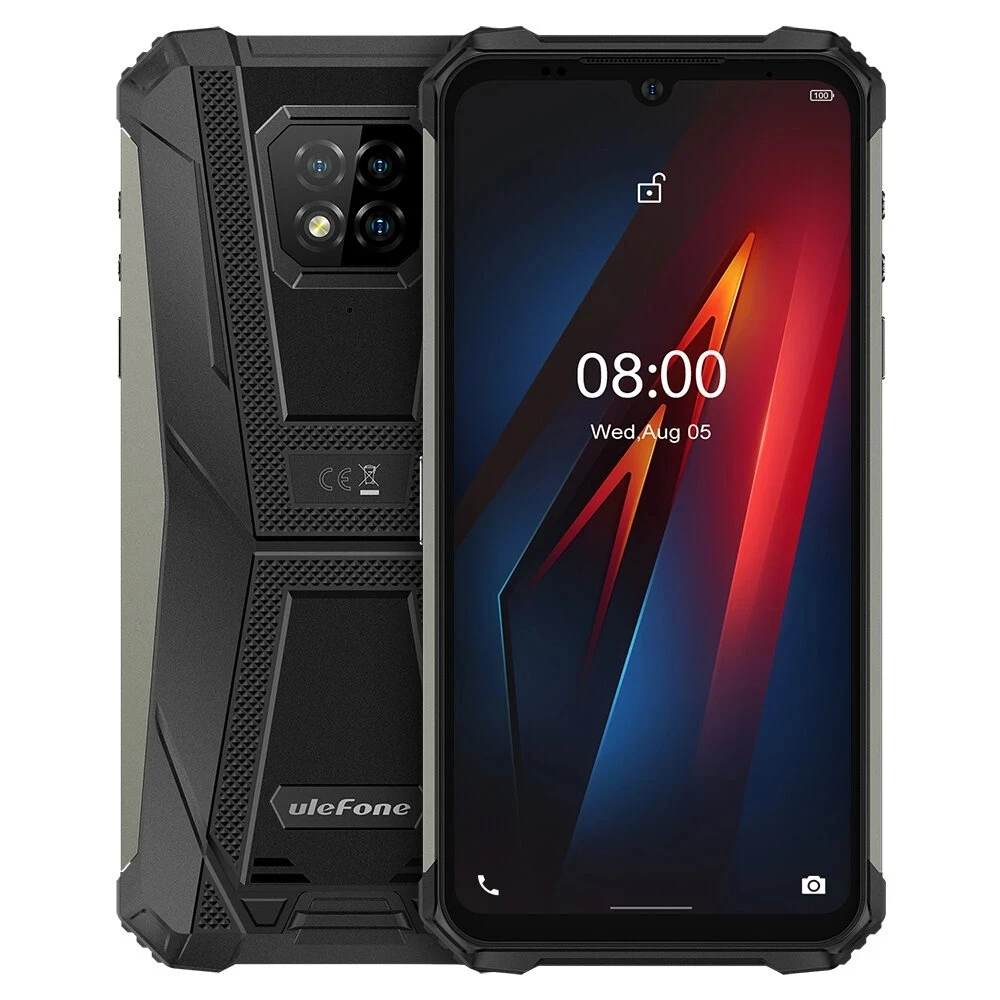 

Ulefone Armor 8 Smartphone Android 10 Helio P60 Octa Core 4GB RAM 64GB ROM 3 Rear Camera 5580mAh IP68 / IP69K Waterproof Phone