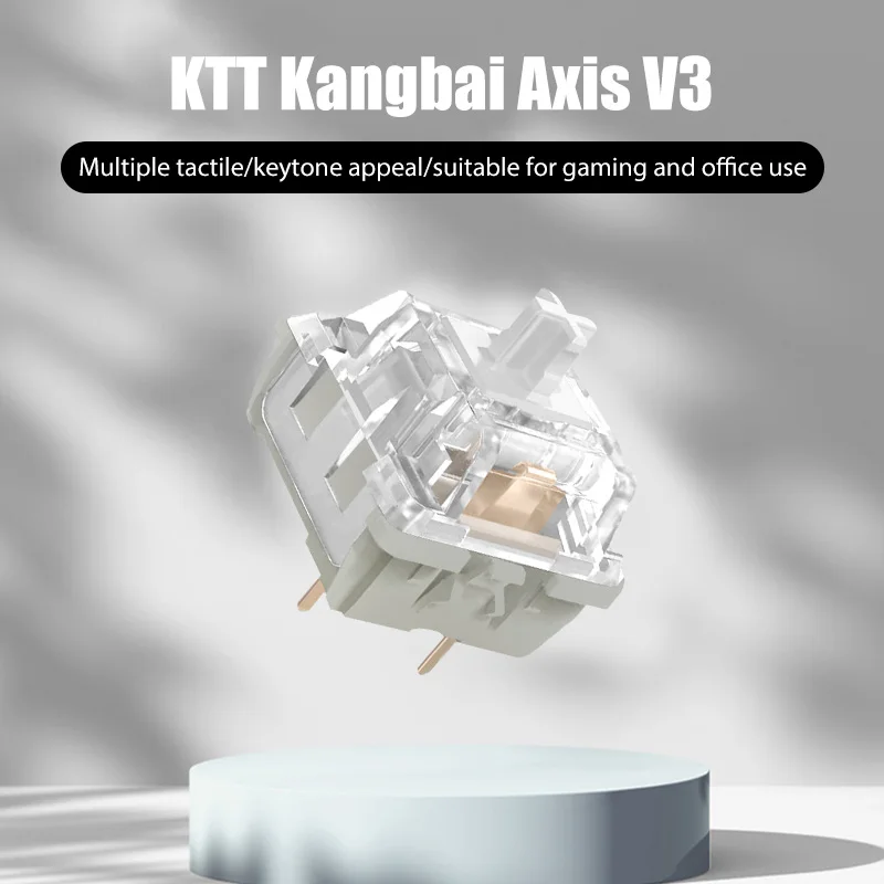 

Последняя версия KTT Kang Белый Переключатель V3 для механической клавиатуры линейный 43g 3 контакта прозрачный RGB совместимый с переключателем MX