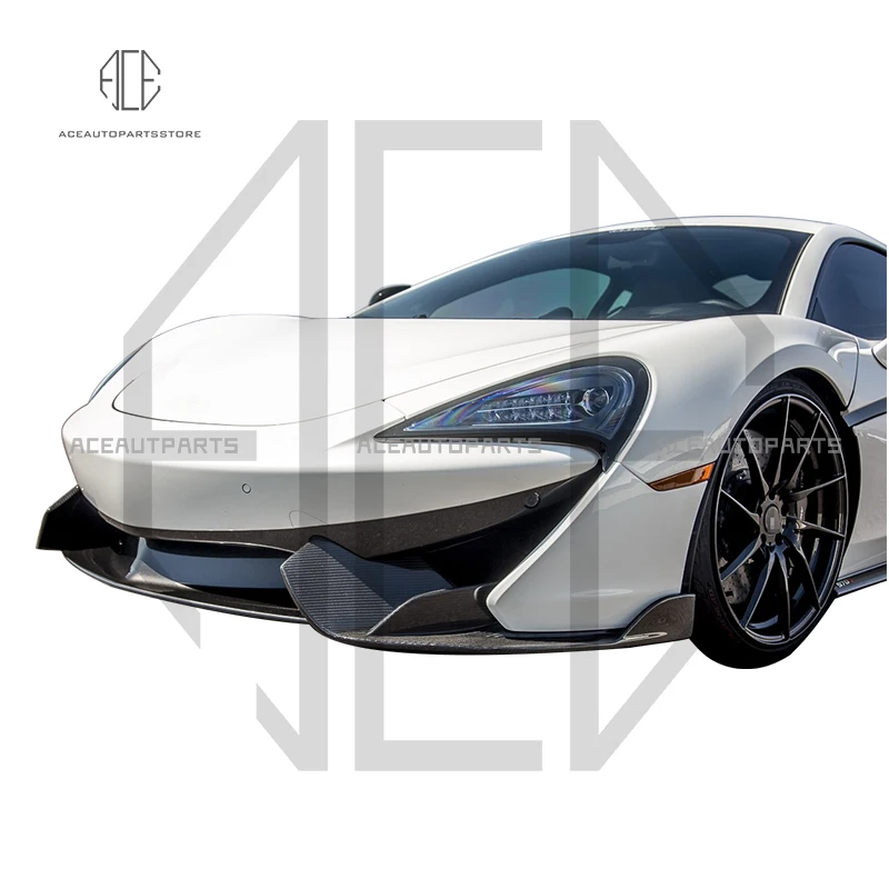 Сухое углеродное волокно передняя губа для McLaren 540 540C 570 570S ветровые ножи