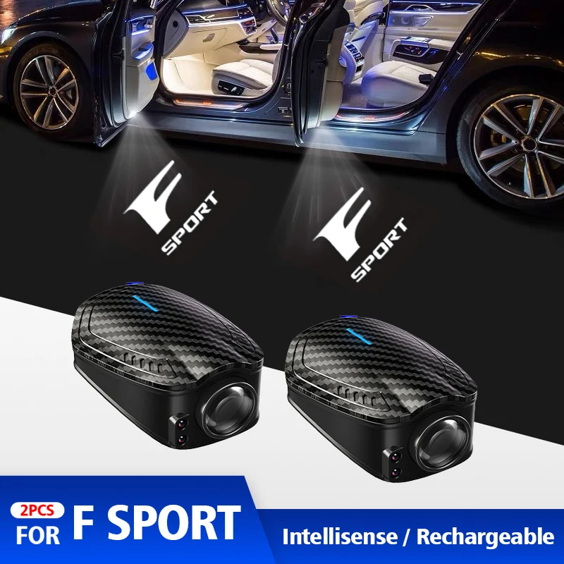 

Для Lexus RX NX F Sport IS 300h 2 шт. USB перезаряжаемый GR Sport Logo Автомобильные двери HD светодиодные лампы Проектор Любимые приветственные огни