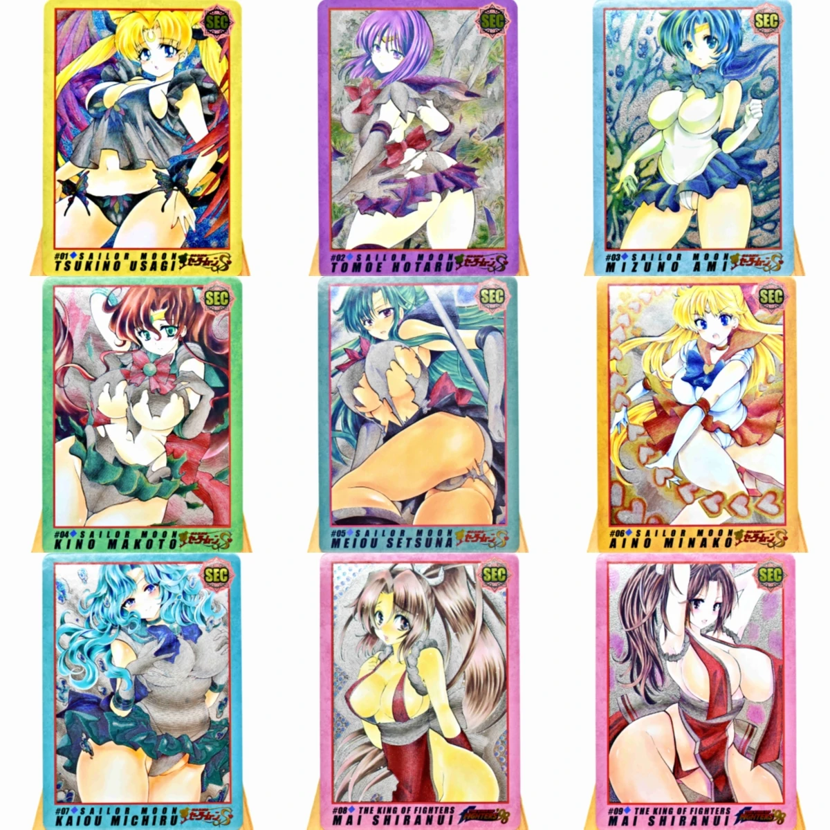 

27Stks/set Anime Flash Card ACG SEC Series Reim Hatsune Miku Mai Shiranui Game Fan Mika Kawaii Sexy Girl Collection Card
