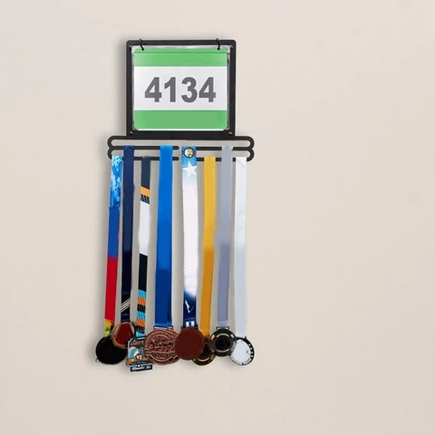Настенная вешалка для демонстрации медалей, Квадратный держатель для бега, нагрудников и медалей