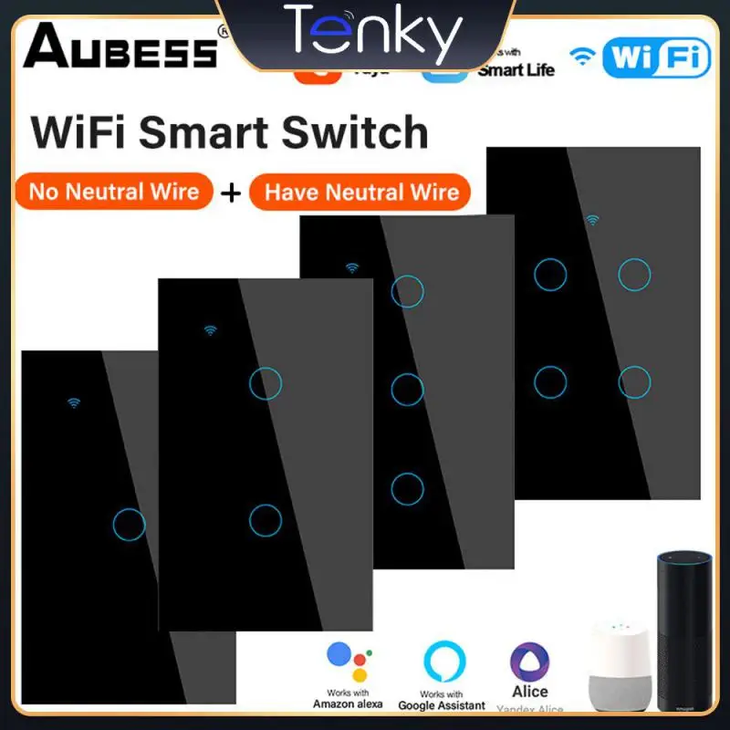 

Multi-function Smart Remote Control Support Alexa Google Home Smart Switch Tuya Wif Neutral Wire/no Neutral Wire App Control