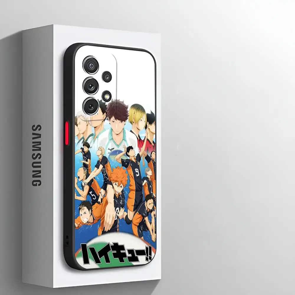 Чехол для телефона с рисунком аниме Haikyu подходит Samsung S25 24 S23 S22 S21 S20 Plus Ultra Note20 чехол