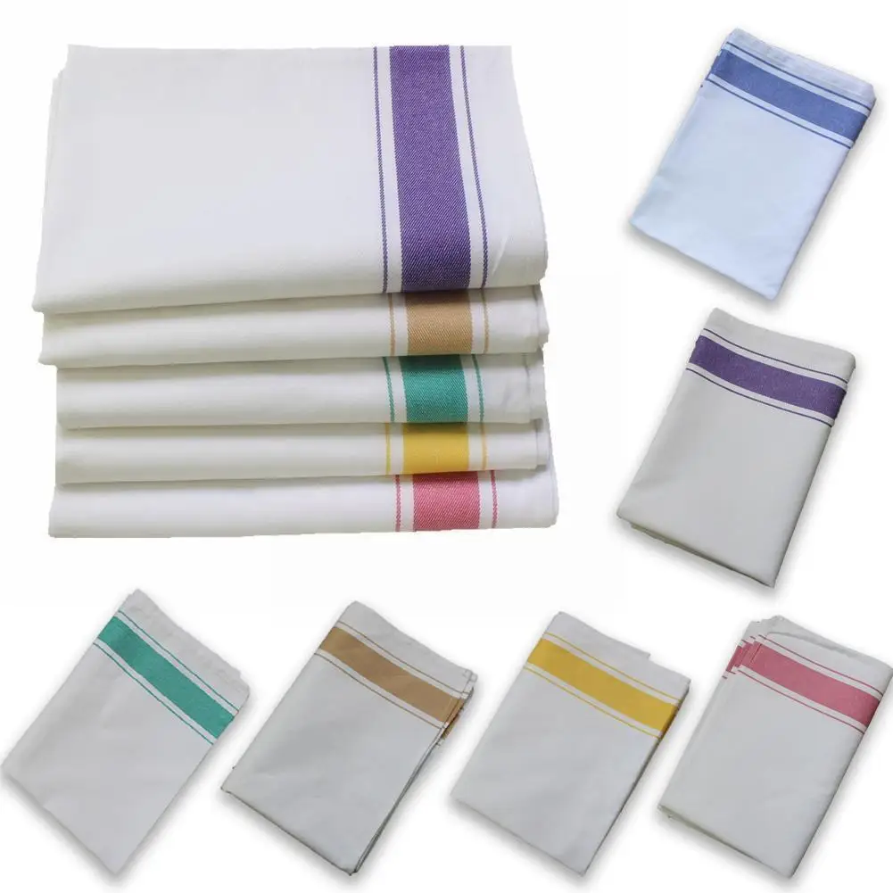 

1PC Dish Towels Practical Kitchen Super Absorbent Lint-free Wipe Blend Rags Cotton Cleaning Large Easy Wash Cloth Multipurp P6F4
