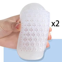 1 pair u shaped gel heel cups soft inserts for plantar fasciitis reduce swelling shock absorption heel cracking achilles pain
