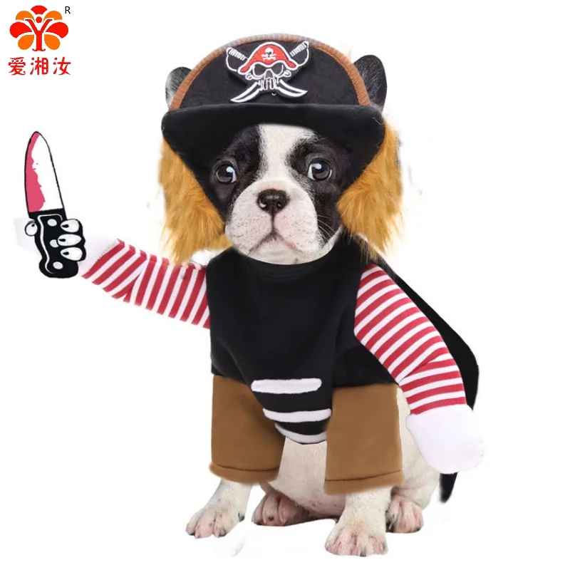 

Halloween Internet Celebrity TK Knife Doll Small Medium-sized Dog Funny Transformation Clothing Clothing Supplies Pet Items