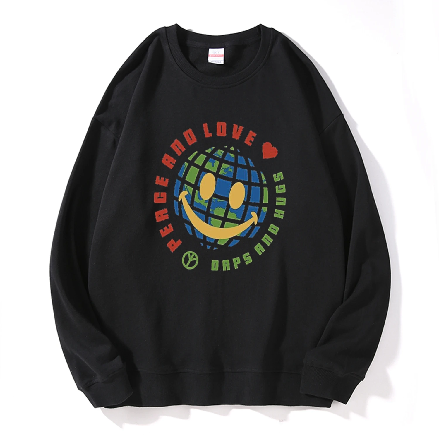 

Drop shipping Cotton unisex cool smile Sweatshirts casual loose smile print men Sweatshirts drop sholder men hooded sweatshirts