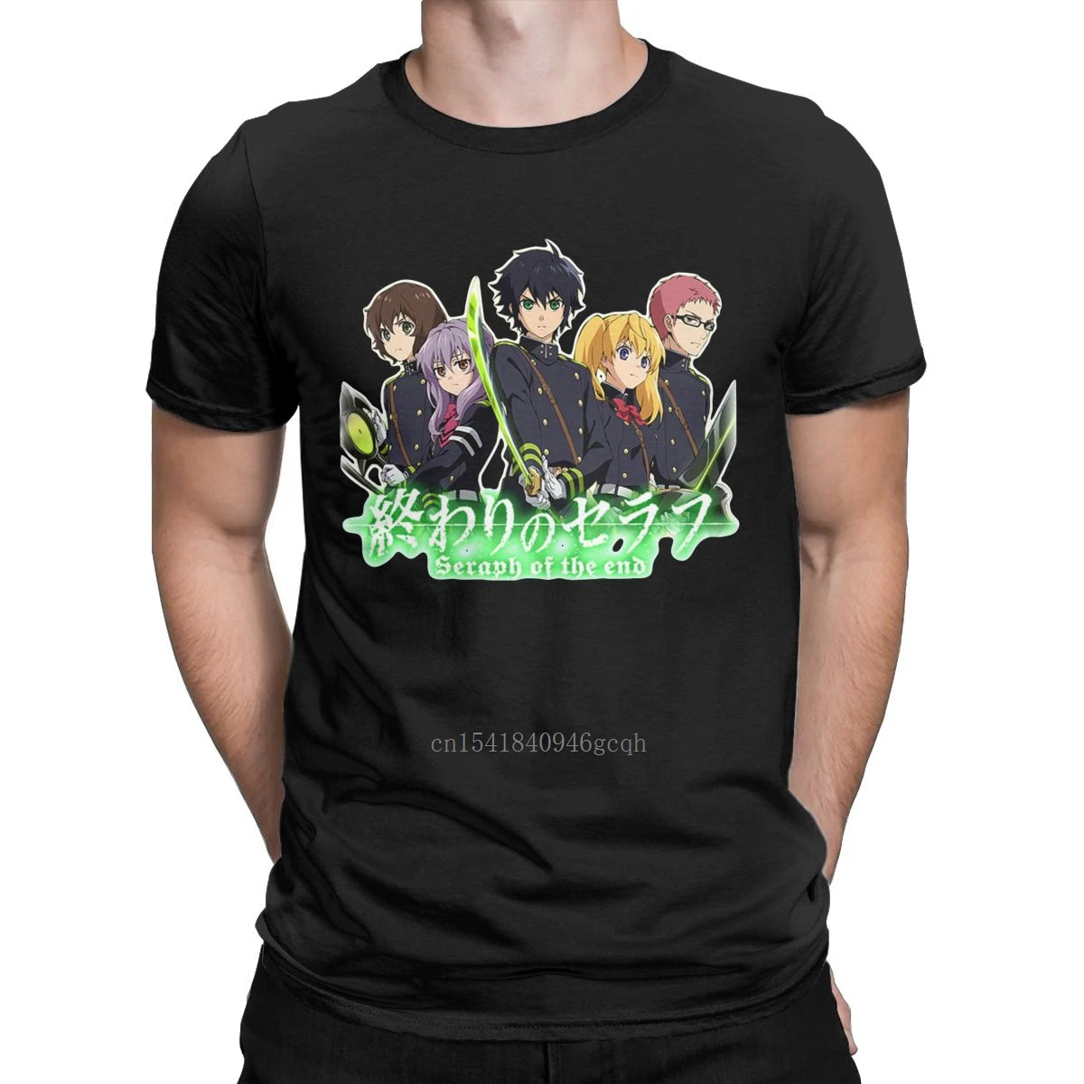 

Seraph Of The End Japanese T-Shirt for Men Brothers Yuu Mika Anime Vintage 100% Cotton Tees T Shirt Gift Idea Clothes
