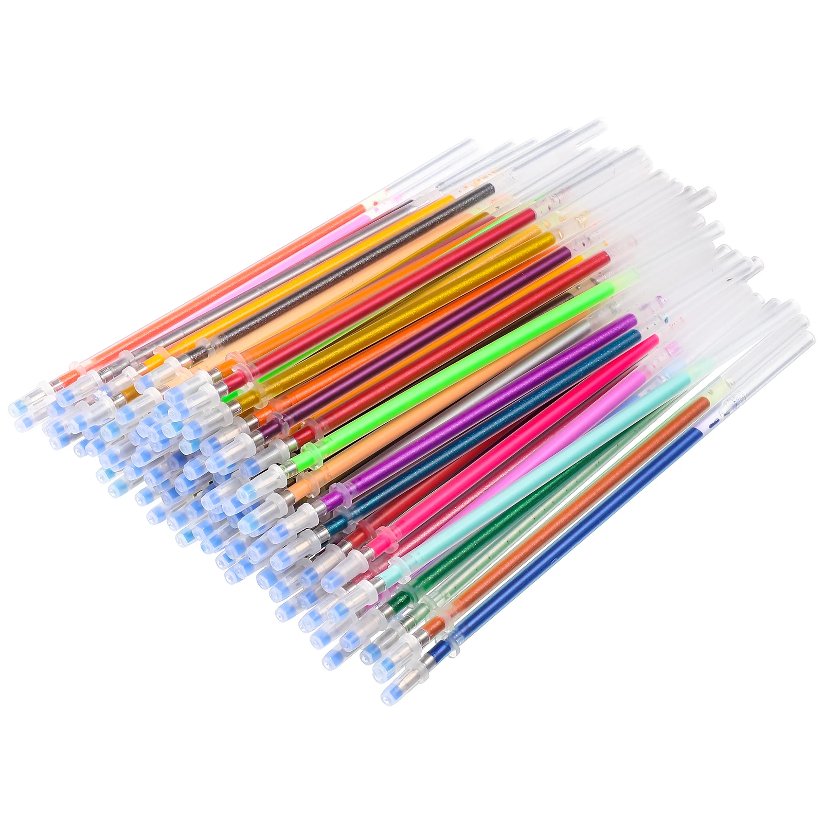 

TOYANDONA 100pcs Colorful Gel Fountain Colored Gel Pens Bullet Pen Refill Student Stationery Office Supplies for Doodling