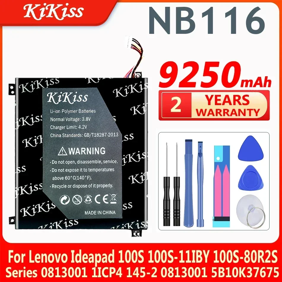 Аккумулятор NB116 емкостью 9250 мАч для Lenovo Ideapad 100S 100S-11IBY 100S-80R2S серии 0813001 1ICP4 145-2 5B10K37675