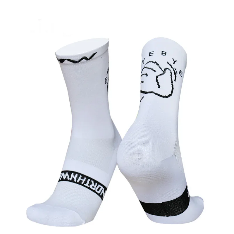 Велосипедные беговые Новые Спортивные Носки с рисунком BYEBYE дышащие дорожные
