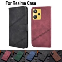 leather phone case for oppo realme v3 v5 v11 v11s v13 v15 v25 x7 5g x50 pro x3 superzoom x7 india pro wallet book cover capa