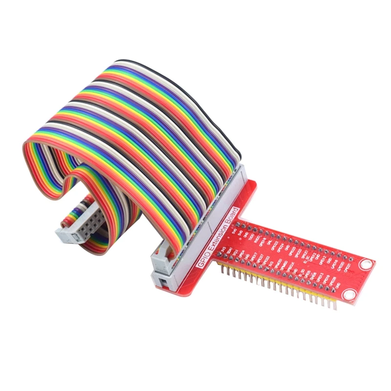 

For Raspberry Pi GPIO T-Type Expansion Board+40Pin Color Cable 4B/3B+/ZERO/W