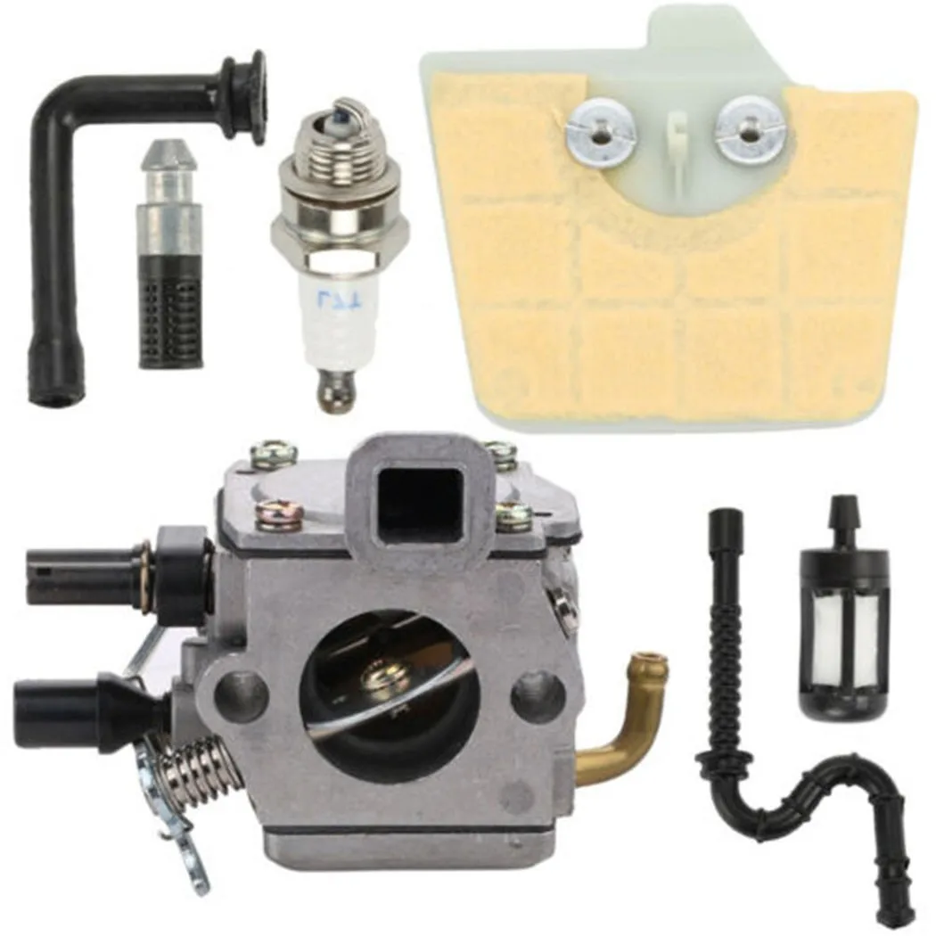 Карбюратор + воздушный фильтр штепсельная вилка комплект топливной линии для Stihl