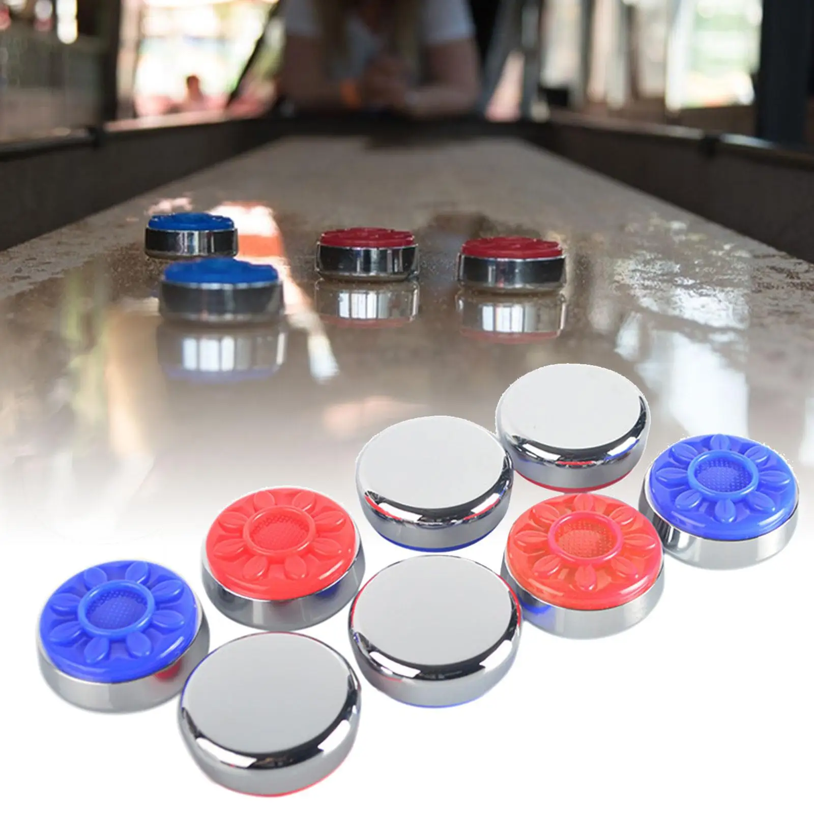 

8x Shuffleboard Pucks Matt Surface Replacements Shuffleboard Table Equipment