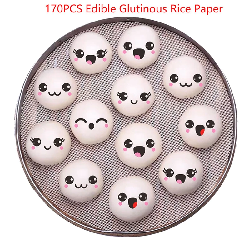 

170Pcs Edible Rice Paper For Cakes Lollipop Icecream Chocolate Food Printing And Decoration