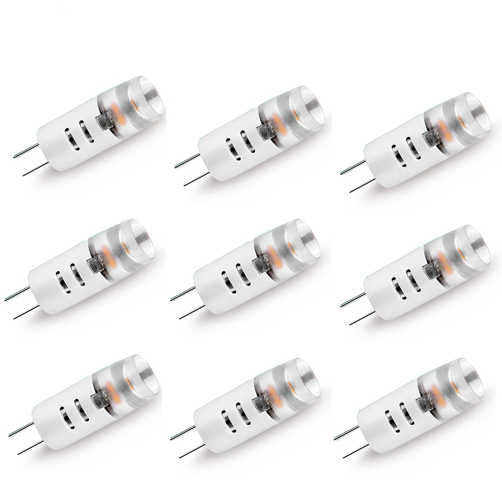 

G4 LED Light Bulb DC/AC 12V SMD2835 Warm White 3000K Mini Halogen Lamp Daylight Ceramics Hight Brightness 9 Pcs