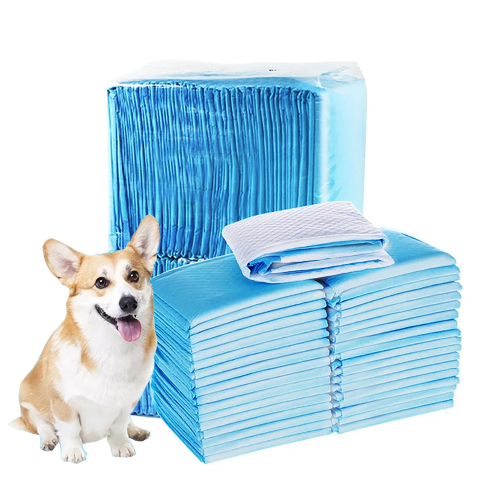 

100pcs Premium Dog Training Pee Pads Ultra Absorbent Diaper Cage Mat Unscented Disposable Underpads for Puppy Large Dog Supplies