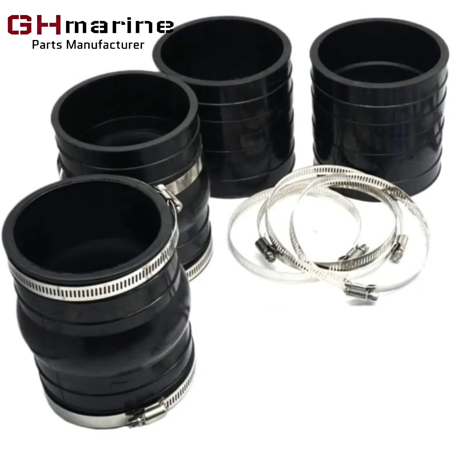 Фото Комплект гофрированных шлангов коллектора для лодок Volvo Penta Sterndrive V6 V8 4.3 5.0 5.7 7.4 8.1L 262 CID 1986-UP OMC 3852696 3863450 №1