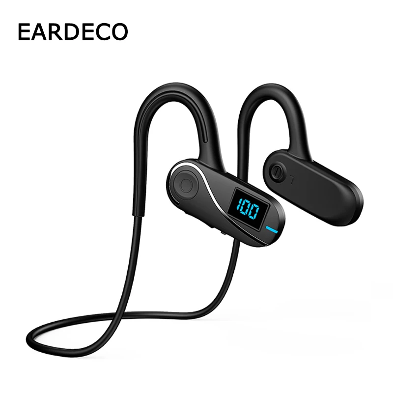 

EARDECO Air Conduction Earphones Bluetooth Hifi Earhook Wireless Headset with Mic Waterproof Earbud Sport Handsfree Neckband