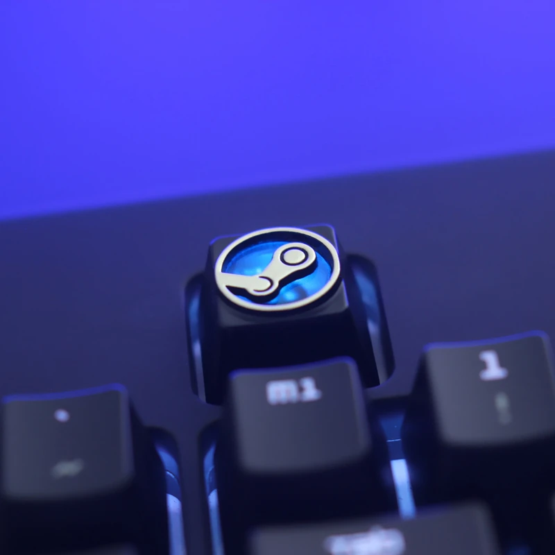 

Customized Zinc Aluminium Alloy Key Cap Mechanical Keyboard Steam Theme Keycap R4 Height Stereoscopic Relief Cherry MX axis