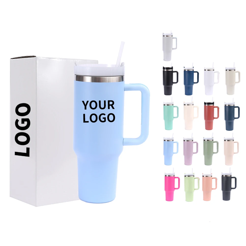 Sublimation Drinkware Vasos Termicos Mugs 40oz With Handle Tumbler
