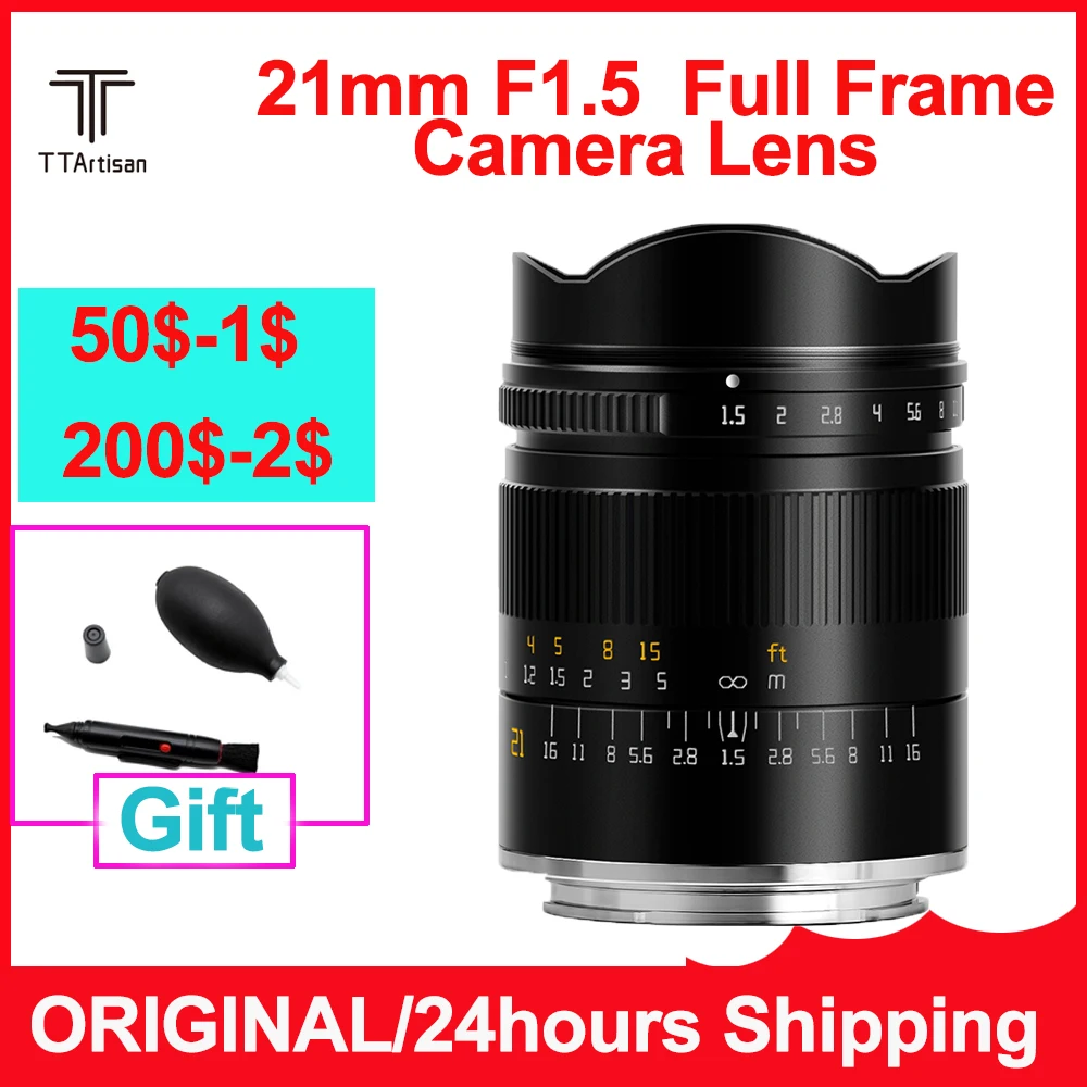 

TTArtisan 21 мм F1.5 Полнокадровый объектив для Sony E Canon RF Nikon Z Sigma Lumix Leica L Mount MF беззеркальная камера
