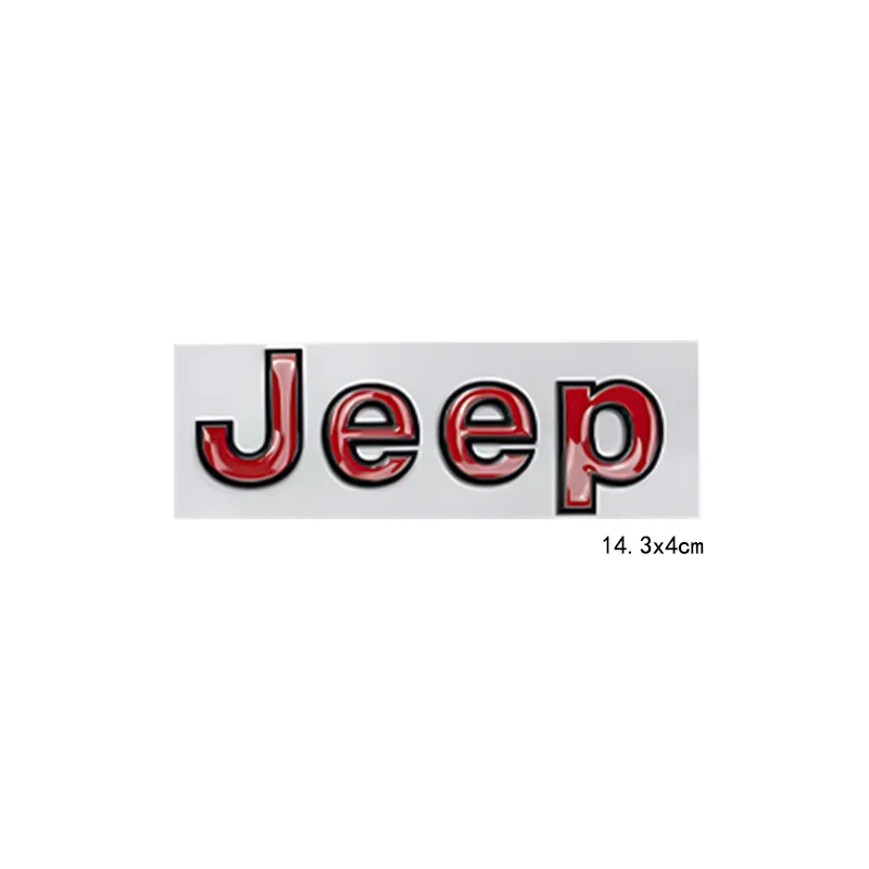 

14,3x4 см значок на боковую кузов автомобиля, наклейка на багажник для JEEP, логотип Wrangler Grand Cherokee Compass Renegade Patriot Rubicon Liberty JK XJ