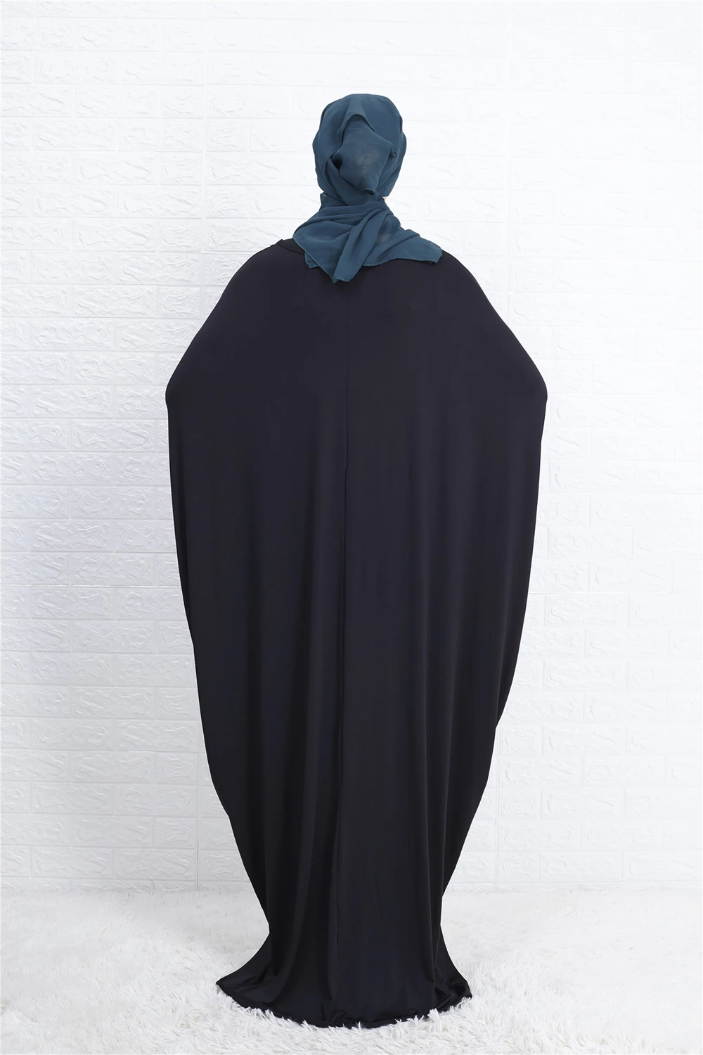 Hooded Hijab Dress Ramadan One Piece Prayer Robe Muslim Women Khimar With A Hood Solid Color Islam Dubai Turkey Clothes